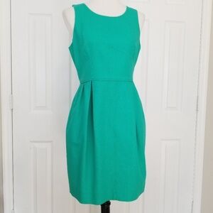 New! J. Crew  Green Textured Cotton Dress - Size 0